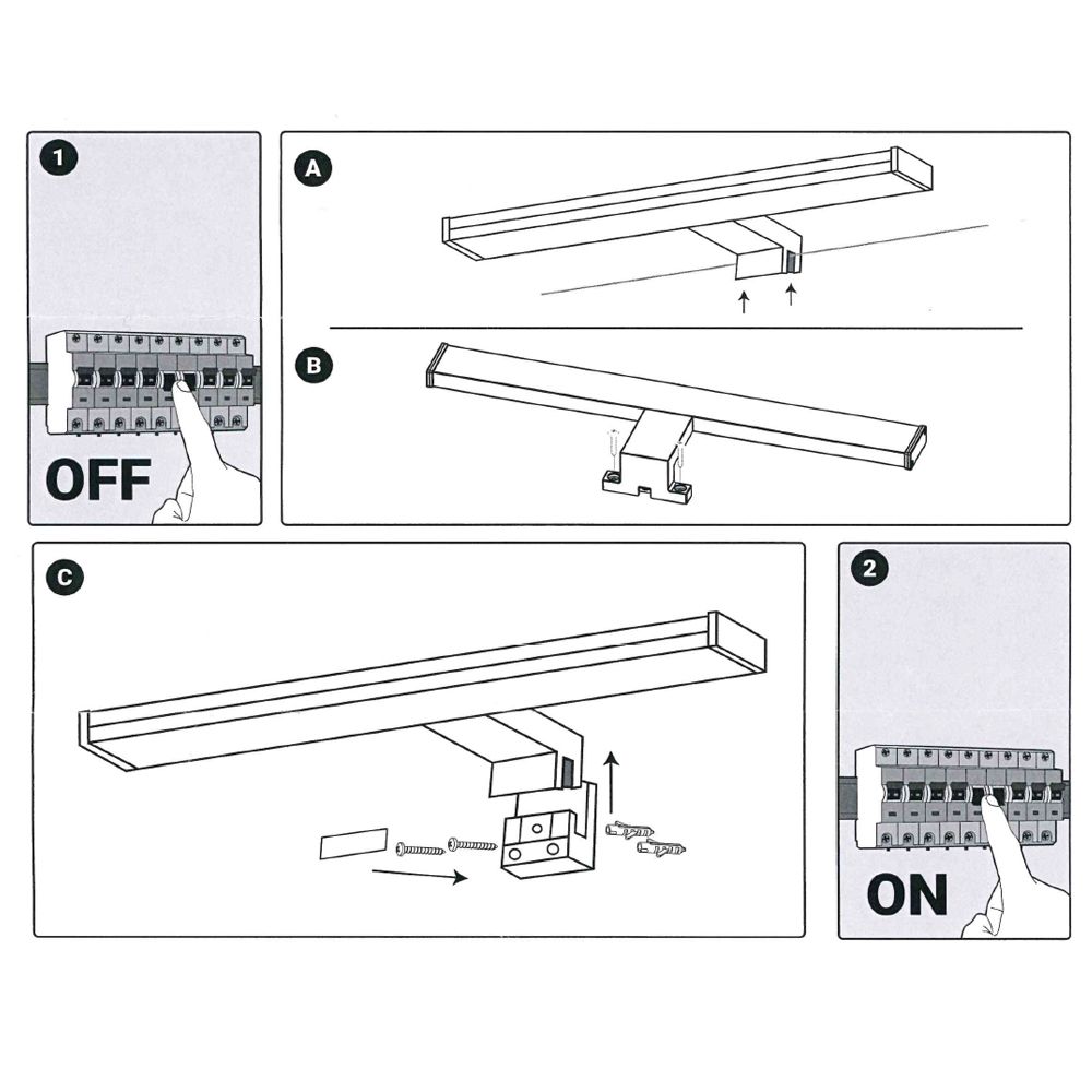 apliques para espejos de baño